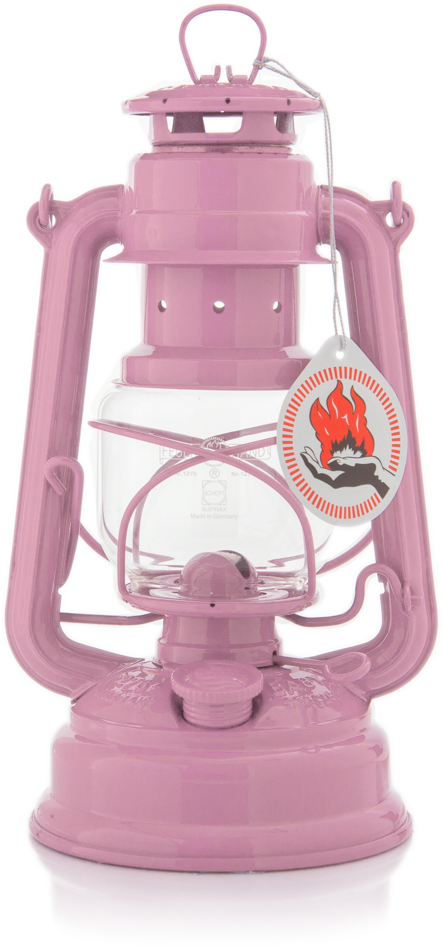 Feuerhand Hurricane 276 Lantern Zinc-Plated light pink | Gode tilbud